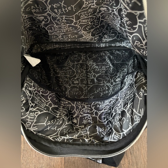 Betsey John turquoise and floral fully clear sequined bag. - Picture 7 of 16